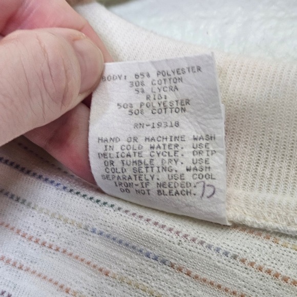 VINTAGE Graff California Wear Cream Textured Knit Cardigan Sweater Button S - Picture 4 of 7